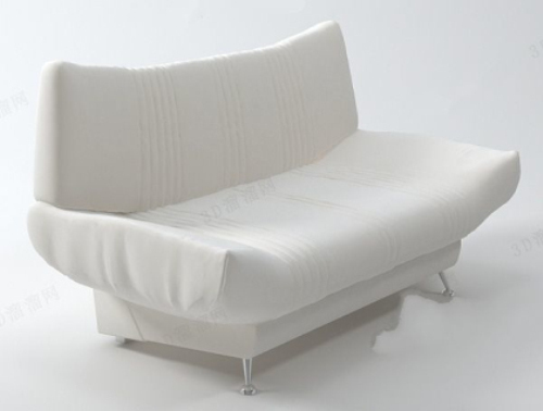 White sofa fashion model people