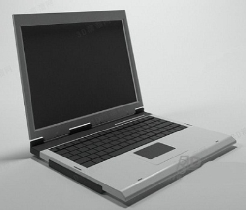 White laptop model