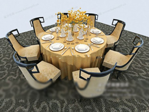 European restaurant chairs model