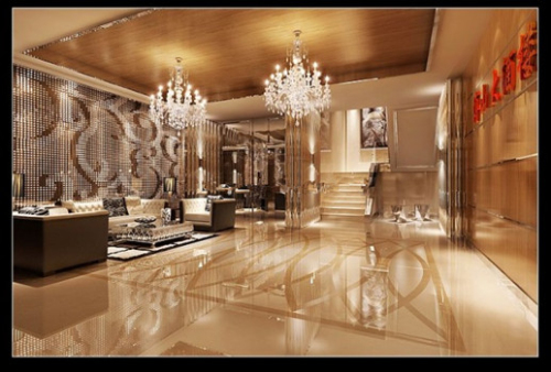 Continental hotel lobby