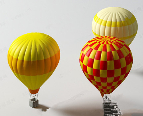 Color creative hot air balloon model