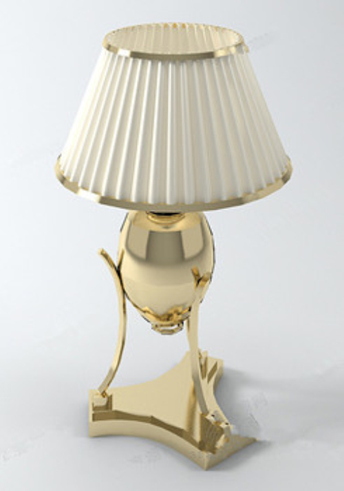 White luxury lamp model
