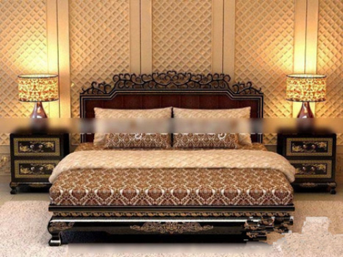 3d model of European Bedding