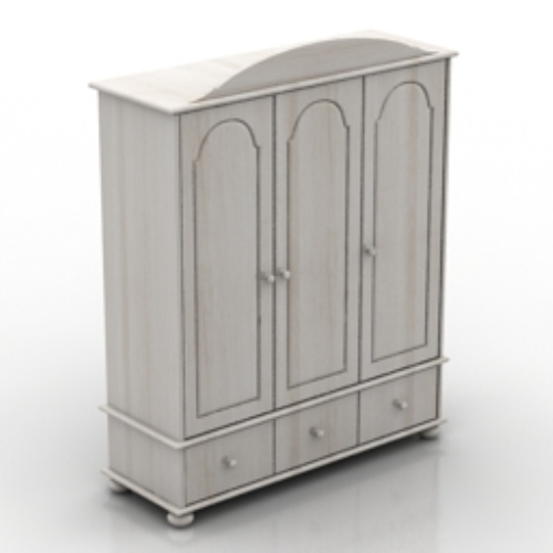 white minimalist wardrobe model