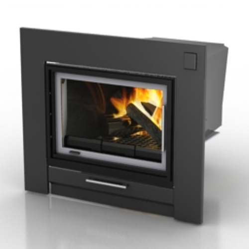 black fireplace 3D models