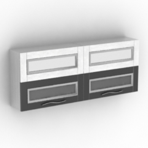 black and white four-frame cabinet model