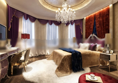 Wedding bedroom model home