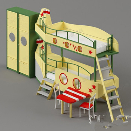Cartoon children bed model