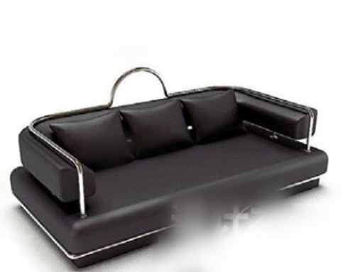 Black sofa 3d model