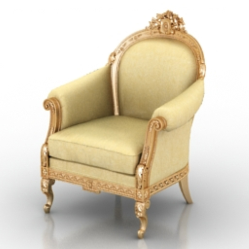 European luxury sofa chair 3d model