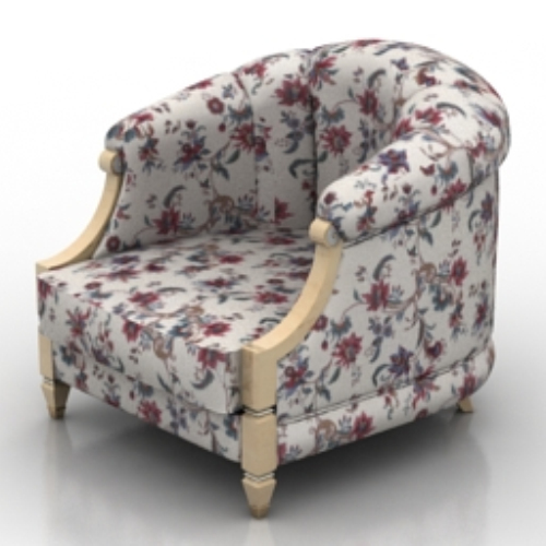 Purple Armchair 3d model