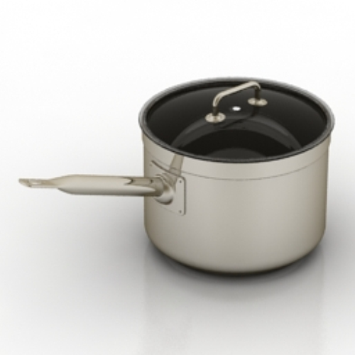 small pot with the model