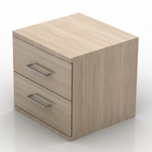 Simple wood bedside cabinet model