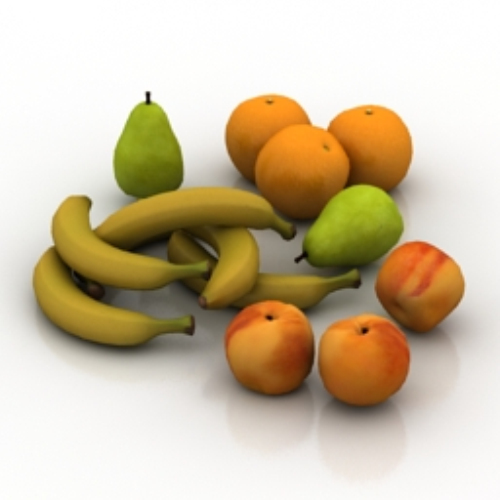 bunch of fruit model