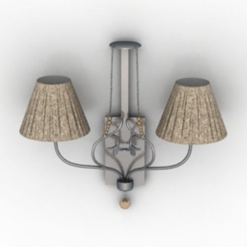 European retro wall lamp model