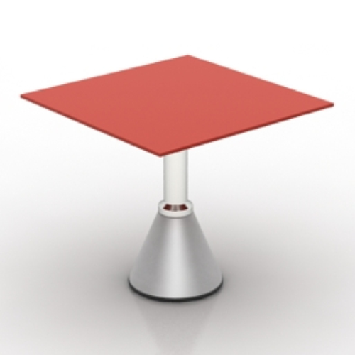 red table model