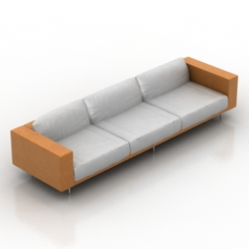 orange white sofa model