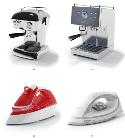 3d model coffee maker Irons