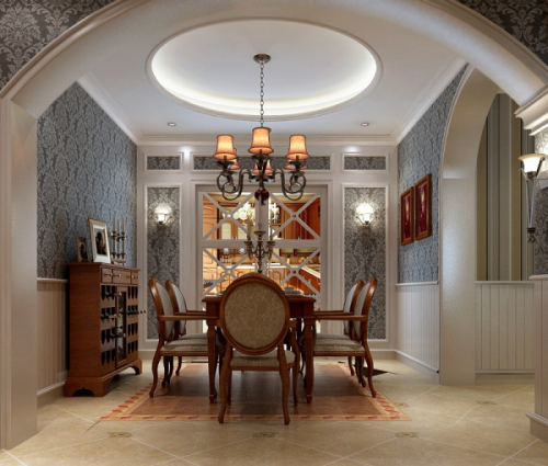 Deluxe continental restaurant 3d model home