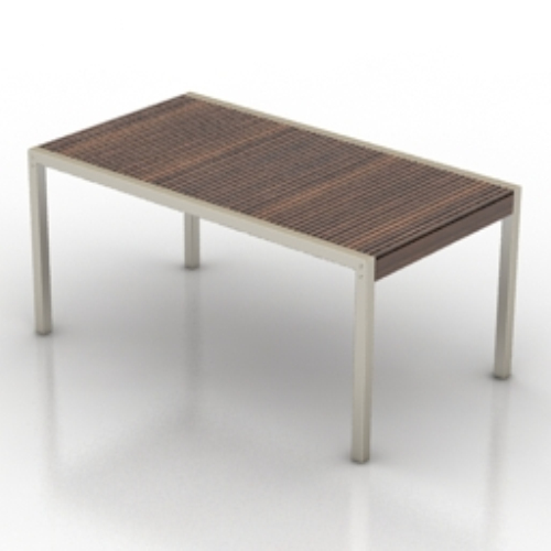 simple wooden table model