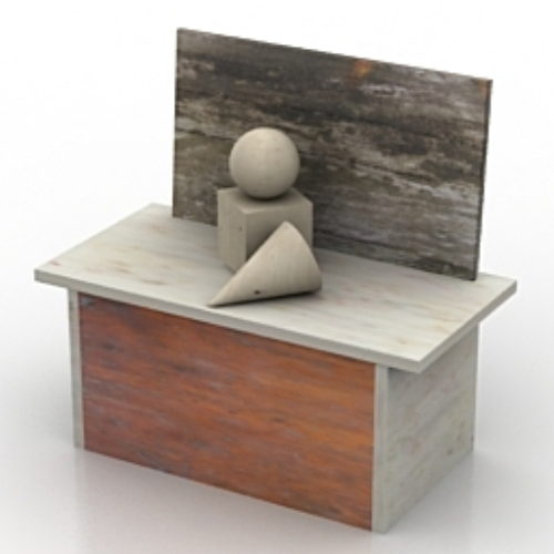 black wooden cabinet model