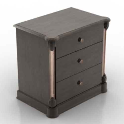 Gray and black vanity cabinet model