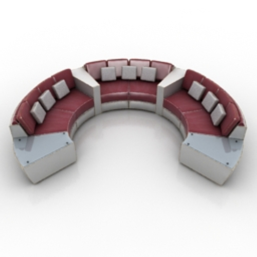 Ring multiplayer sofa 3D model
