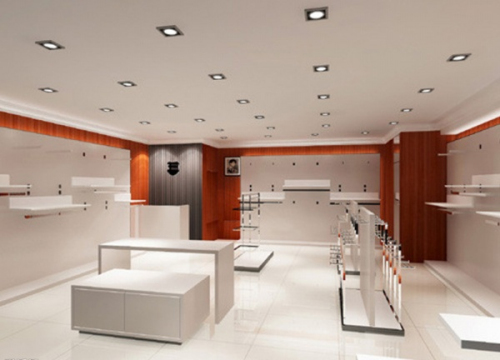 Clothing store design in 3D