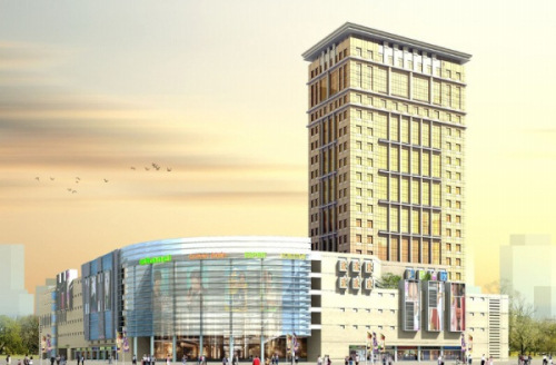 3D model of high-rise commercial buildings