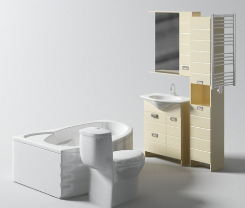 Family bathroom 3d models