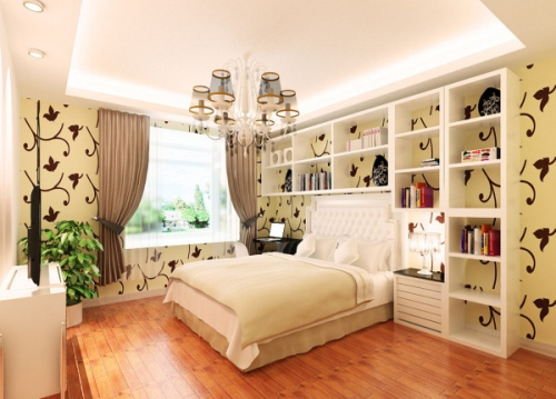 Hardcover bedroom 3D model