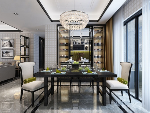 Modern Restaurant 3D model home