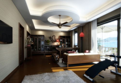 Retro fashion art bedroom 3D model