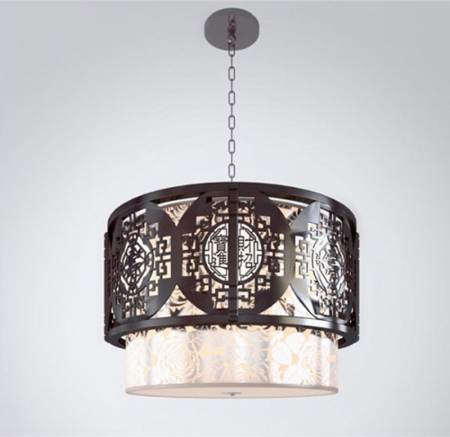 Round classical chandelier 3D model