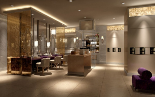 European and American luxury salon 3D model