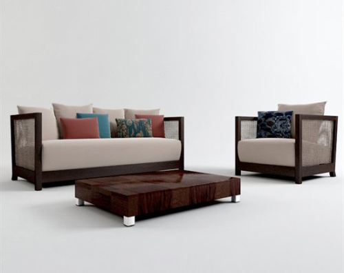 rattan sofa model