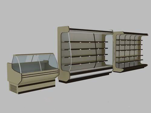 Supermarket freezer model