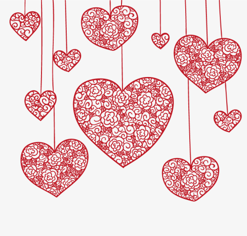 Love Charm creative pattern vector material