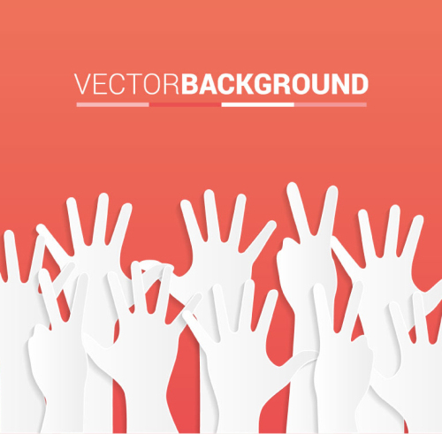 White palm background vector material