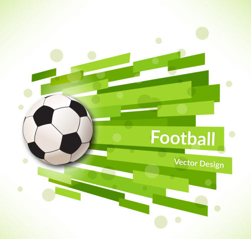 Creative football background design vector