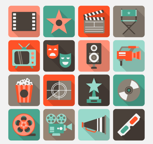 16 of the film element exquisite icon vector material